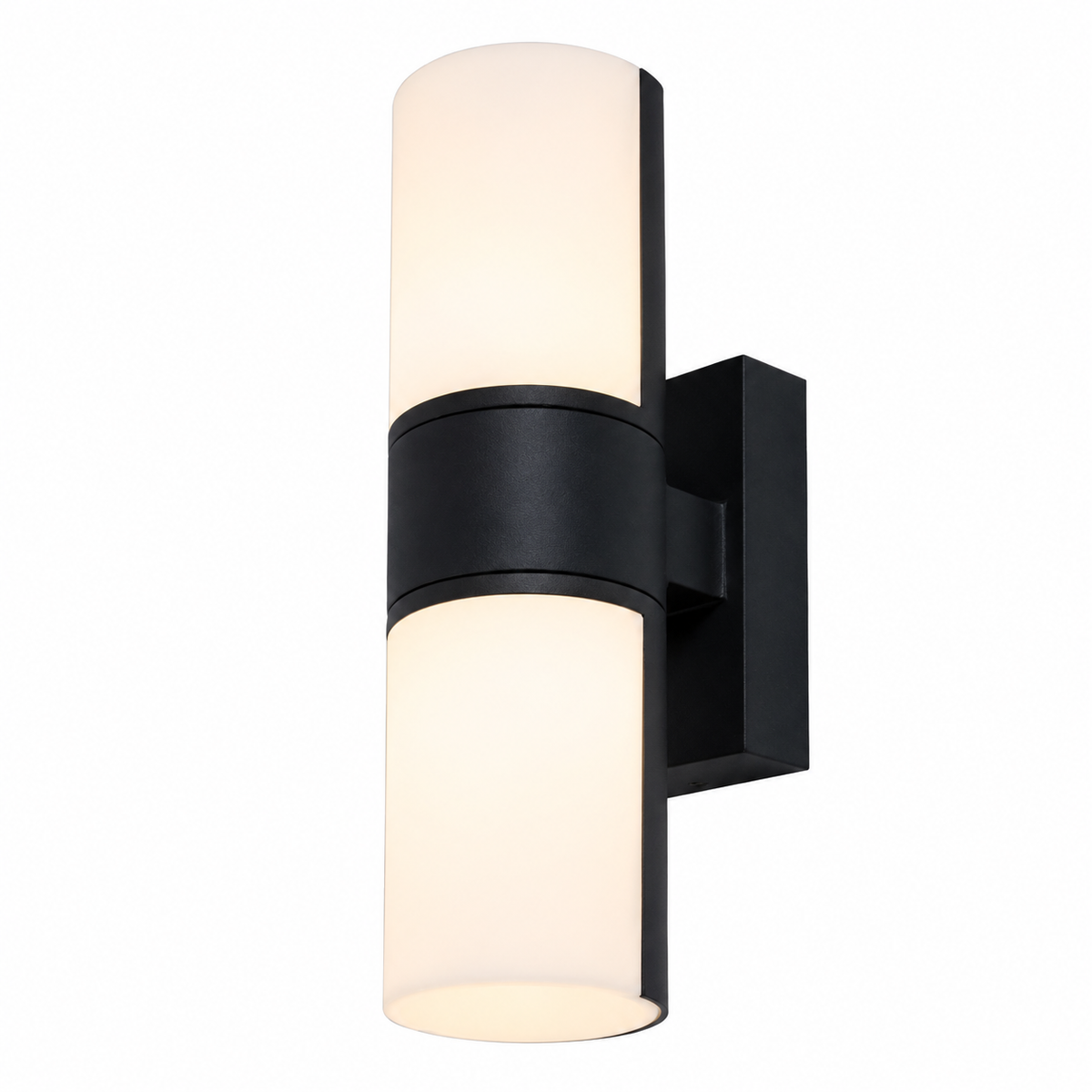 Настінний чорний вуличний поворотний світильник H-24,8 cm Led 12W IP54 3000K Black + White Rose 260619-100008216