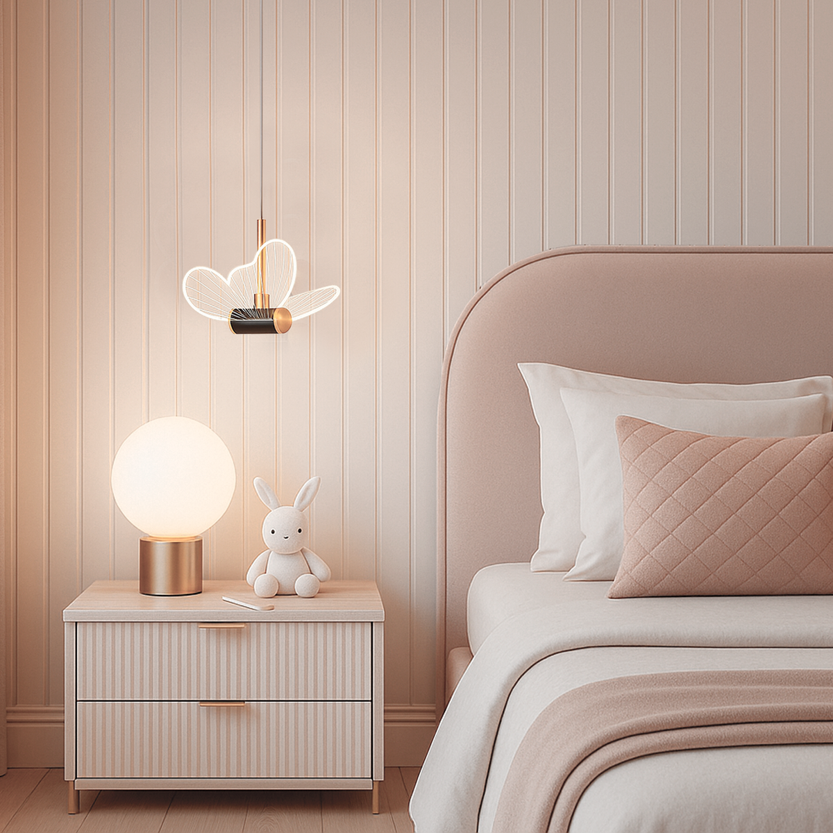 Підвіс золотий у вигляді метелика H-220 cm Led 6W Gold Butterfly 251049-100006279