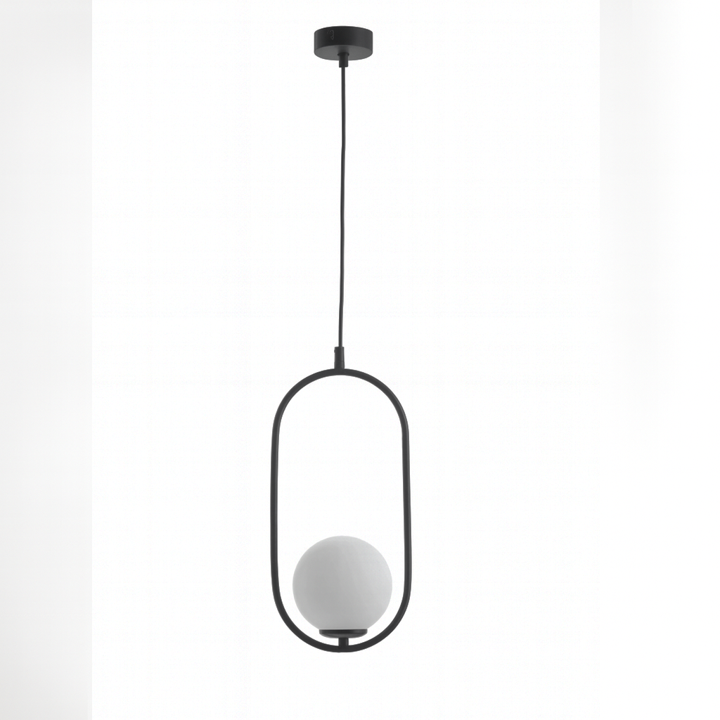 Підвісний світильник чорний H-50 cm E14 Faro Bollo Black 251263-100006867