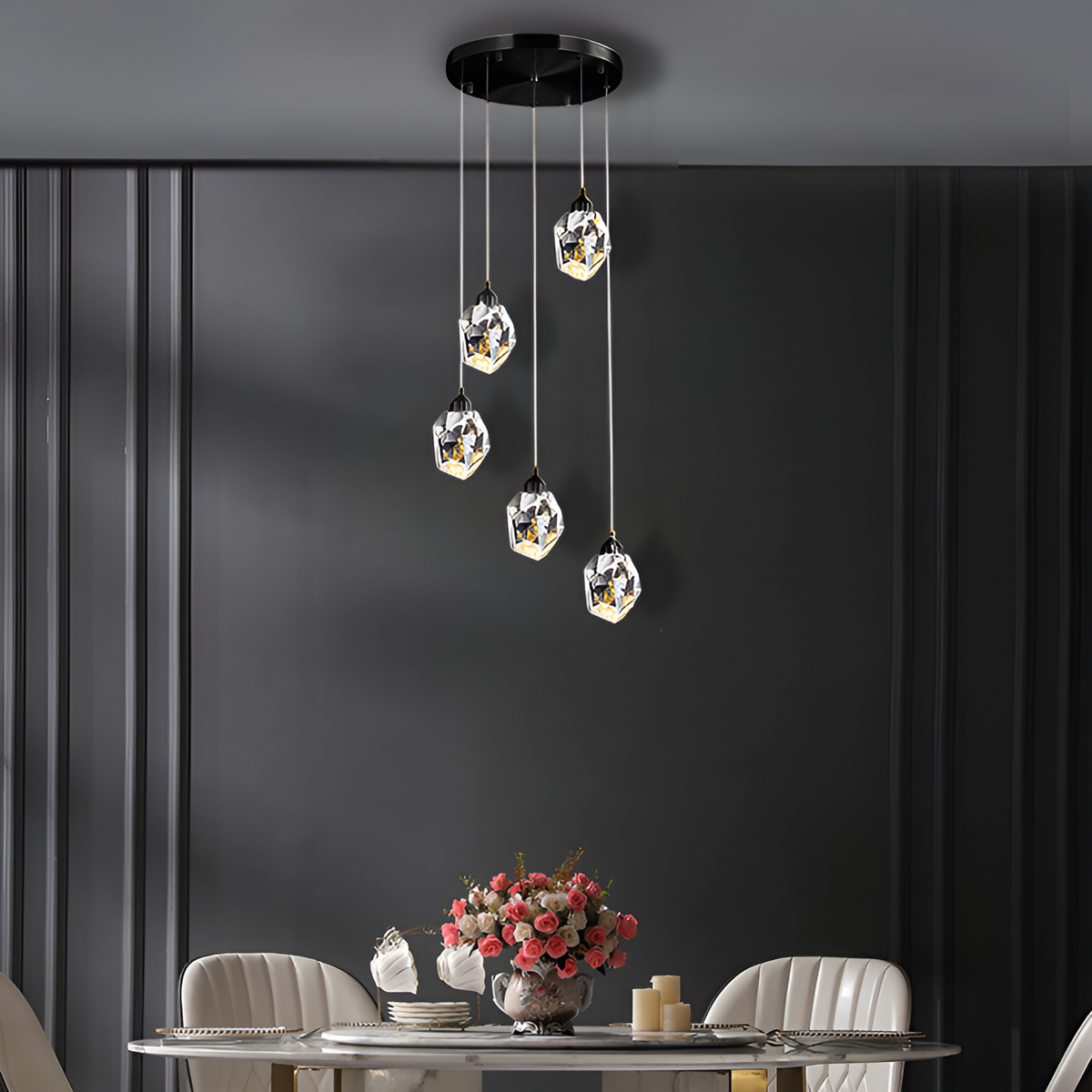 Люстра Crystal shine 5 Black 4500K 29W 250476-100004523