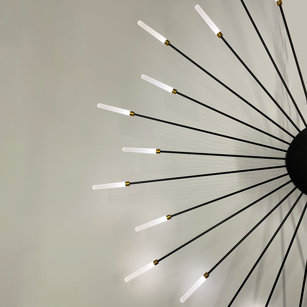 Стельовий світильник Fan 30 D-116 Led 22W 3000K 4000K 6000K Black + Gold 250118-100004079