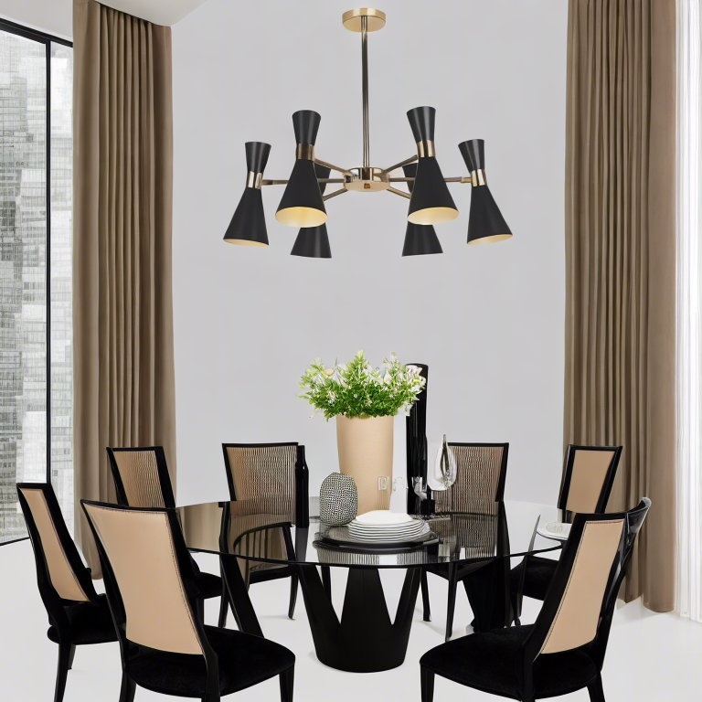 Люстра Led Chalice D-70 6 Lamp Black Domosvet Design 231131-100002847