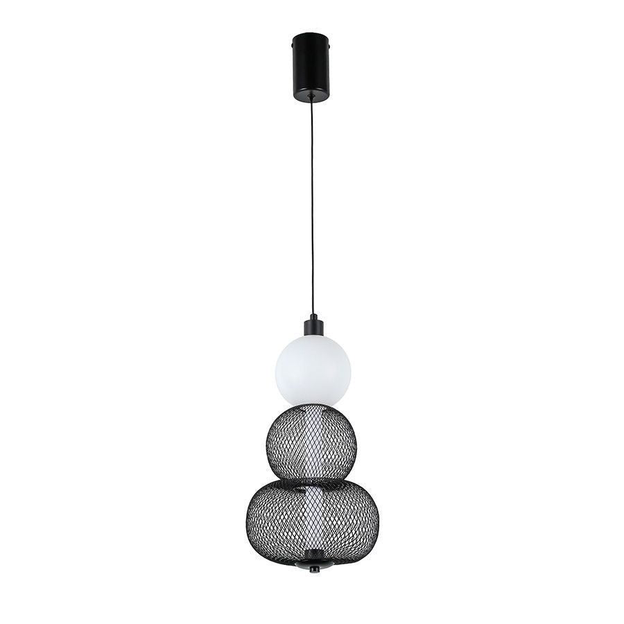 Підвісний світильник H-40 cm Led 6W 3000K Black+White Lattice 260131-100007196