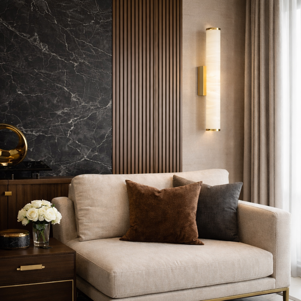 Світильник настінний з імітацією каменю поворотний L-40cm / 50 cm / 60 cm Led Marble Imitation 260118-100007201