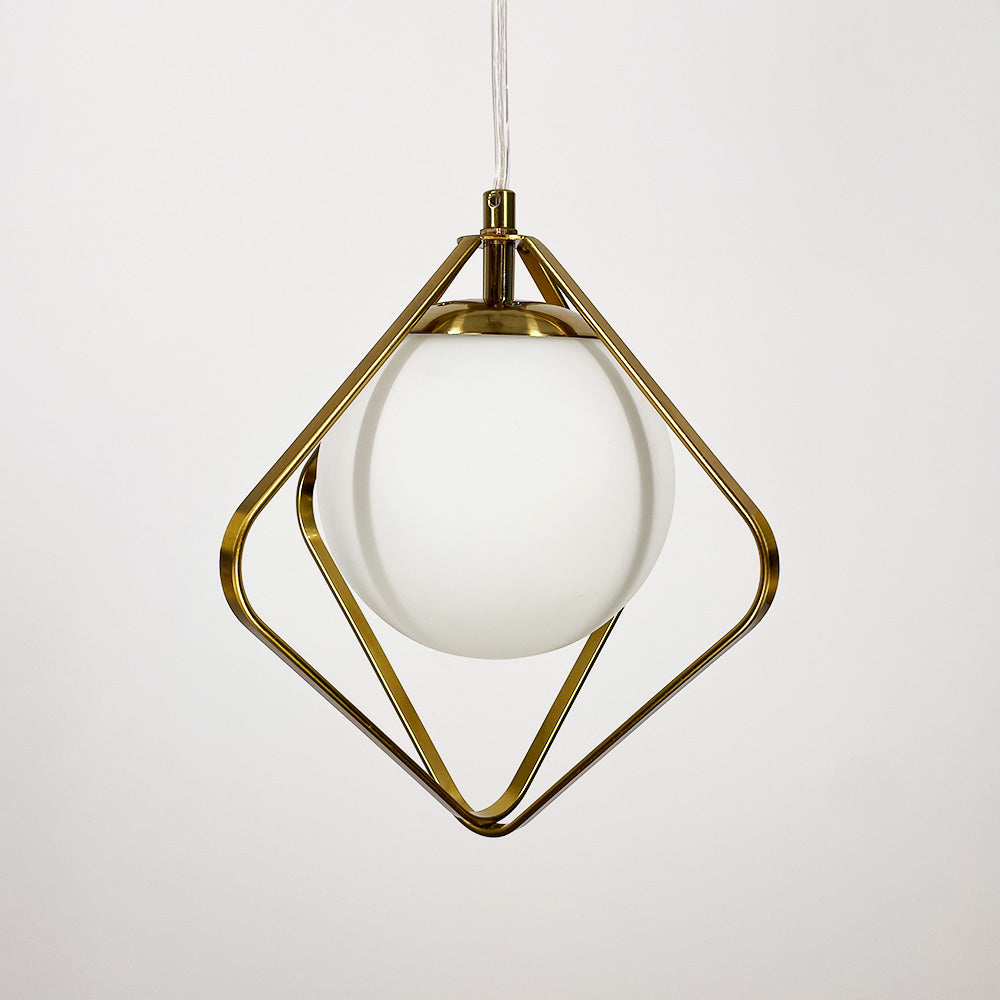 Підвісний світильник Romb bollo D-22 1xE27 Gold + White 250118-100004091