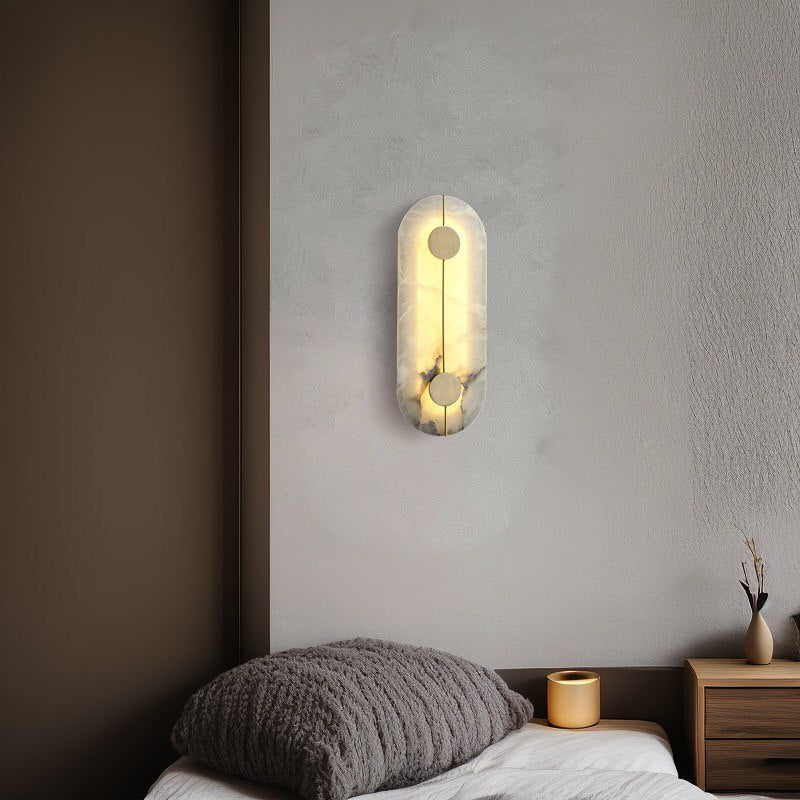 Настінний світильник H-43 cm Led 10W 4000K Gold Marble 241218-100003984