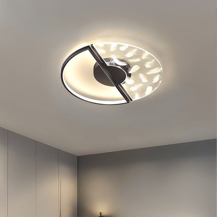 Стельовий світильник світильник з пультом Pero ceiling D490 Led 48W 3000K 4000K 6000K Black 250335-100004229