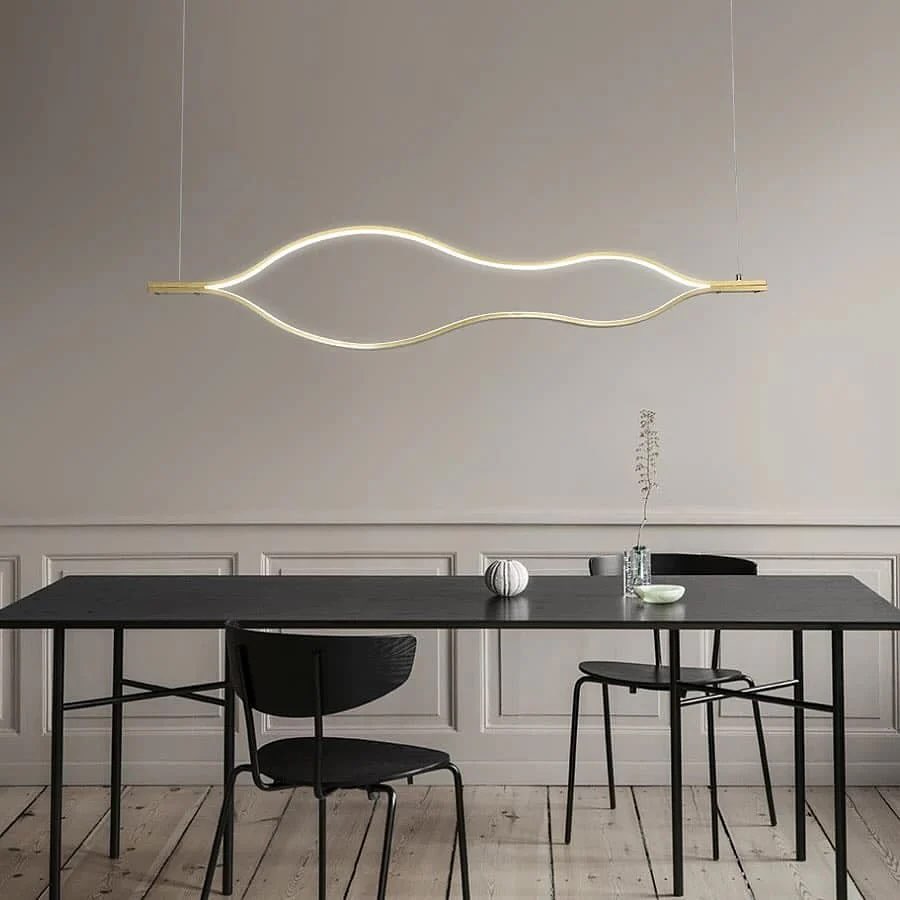 Підвісні світильники H-150 cm Gold L-80 cm /L-120 cm/ L-180 cm Gold Flat lamp maksi 240522-100003268