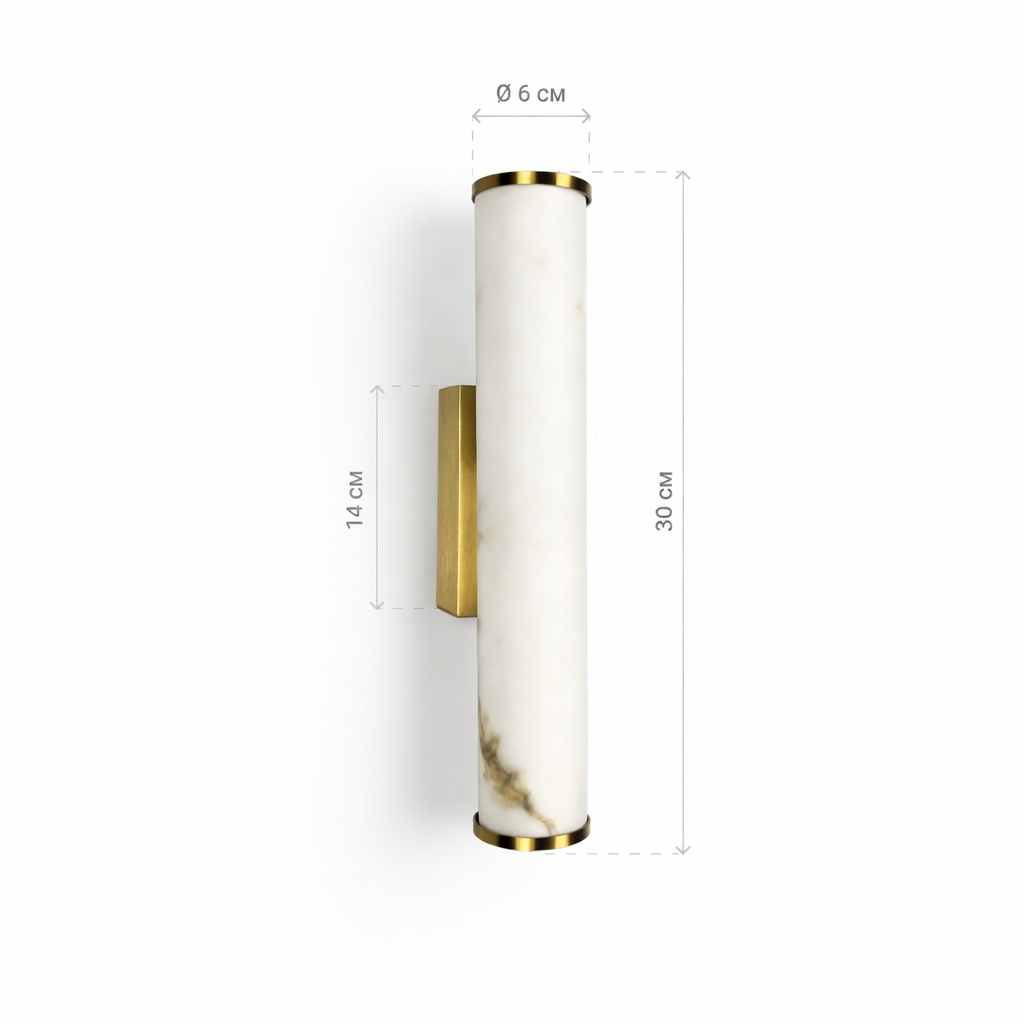 Настінні світильники з імітацією мармуру з D-6 cm обідком L-20 cm/ L-30 cm / L-40 cm / L-50 cm / L-60 cm Led 4000K Gold Marble 260218-100007428