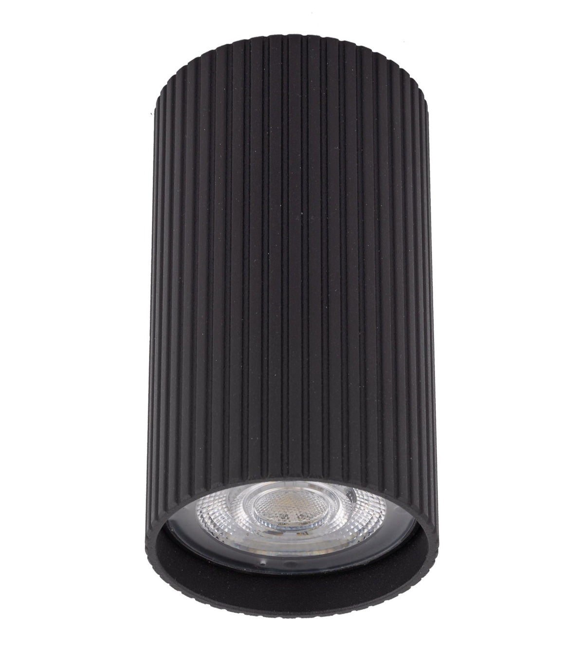 Точковий світильник чорний H-10 cm GU10 Black Gofre 250840-100005808