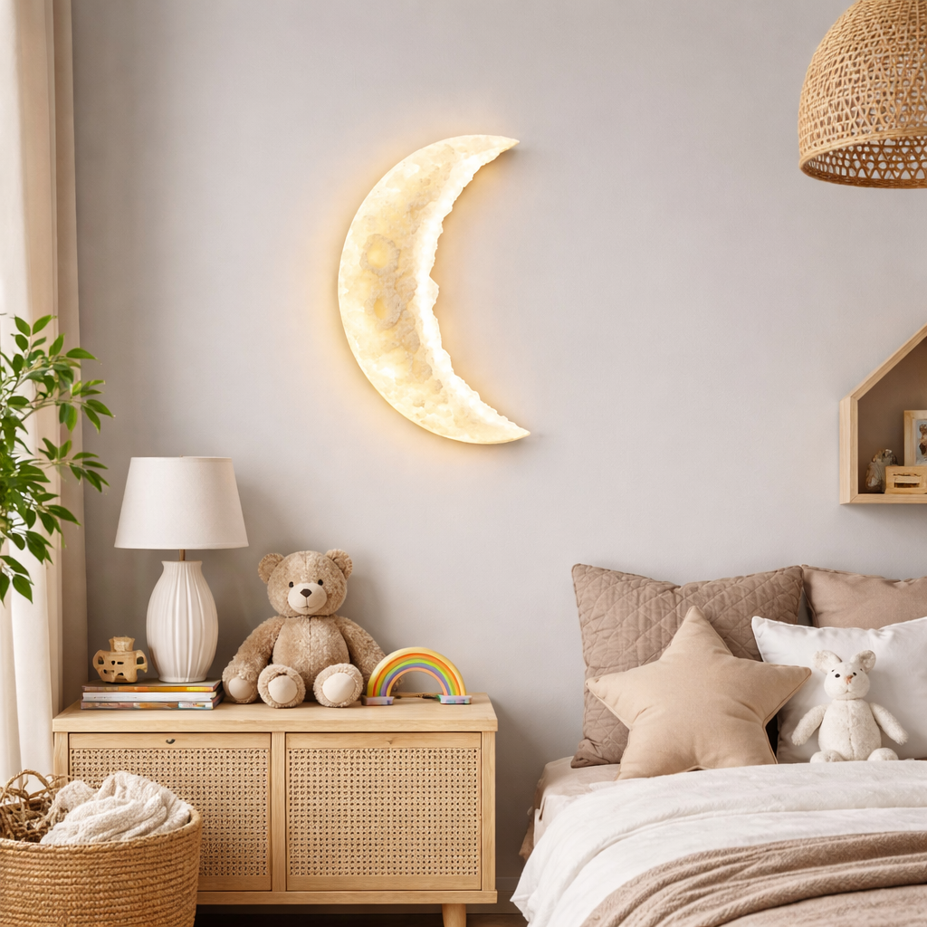 Настінний світильник білий H-27cm/ 37 cm / 58 cm Led White Moon Horn 260118-100007205