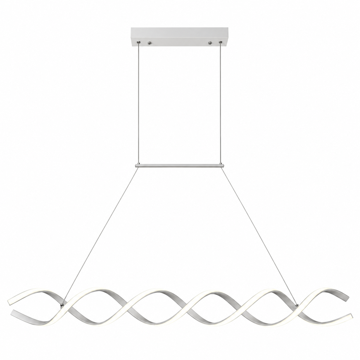 Люстра біла матова L-120 cm Led 45W 4000K White Wave long 260936-100008813