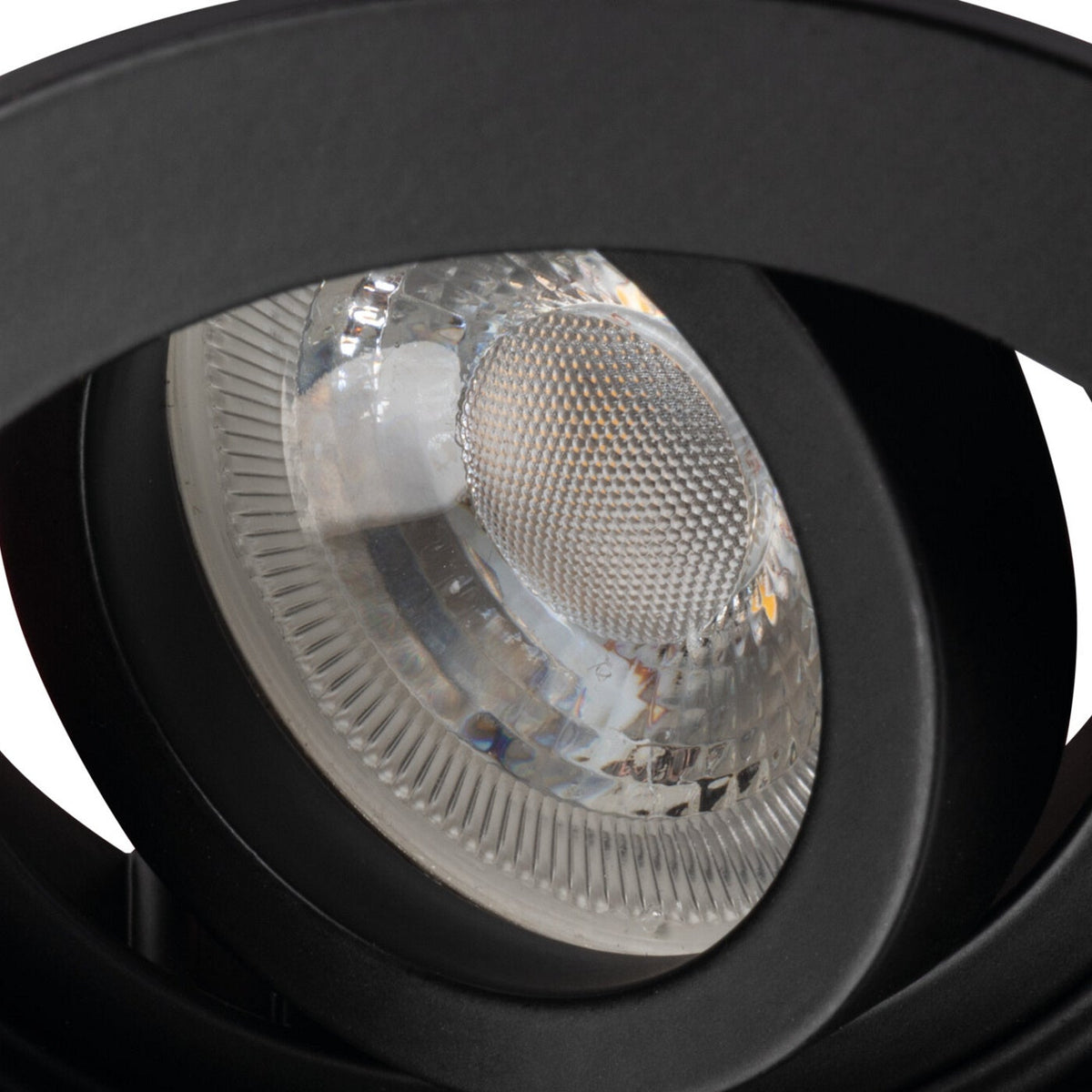 Точковий світильник чорний H-4 cm D-10 cm GU10 Black 250932-100002078