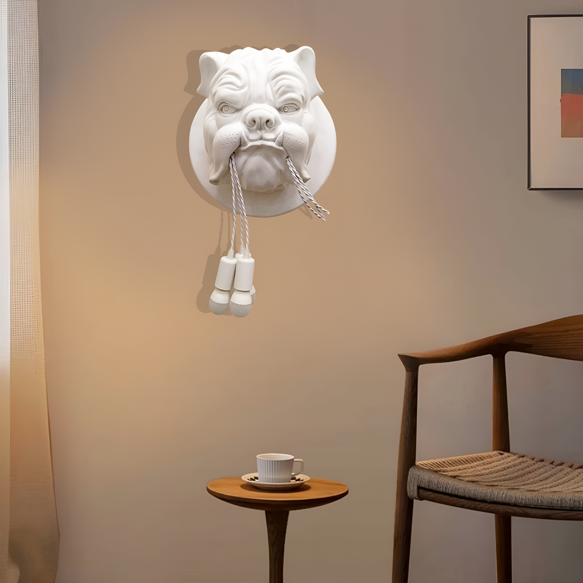 Бра Bulldog lamp D-40 см Black / White 240158-100002987