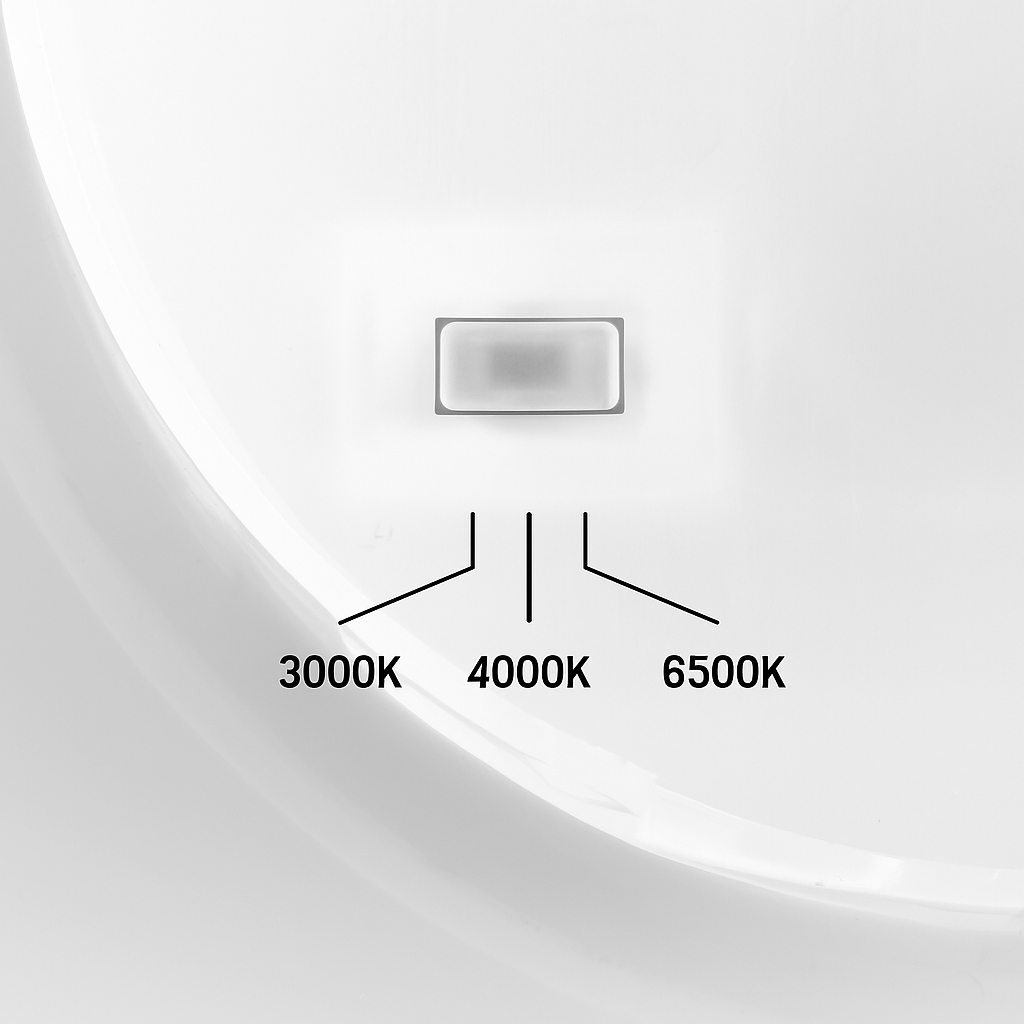 Світильник білий круглий фасадний світлодіодний Led 12W / 18W White Vido Circle 251154-100006497