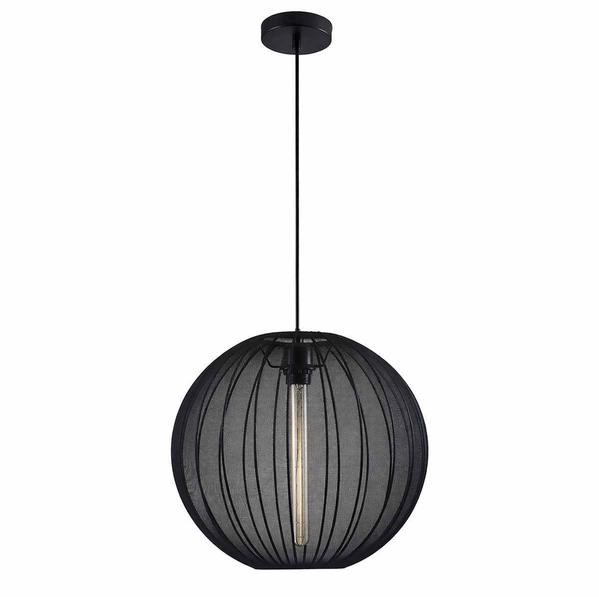 Світильник підвісний чорний D-40 cm E27 Lightness Ball Black 260140-100007227