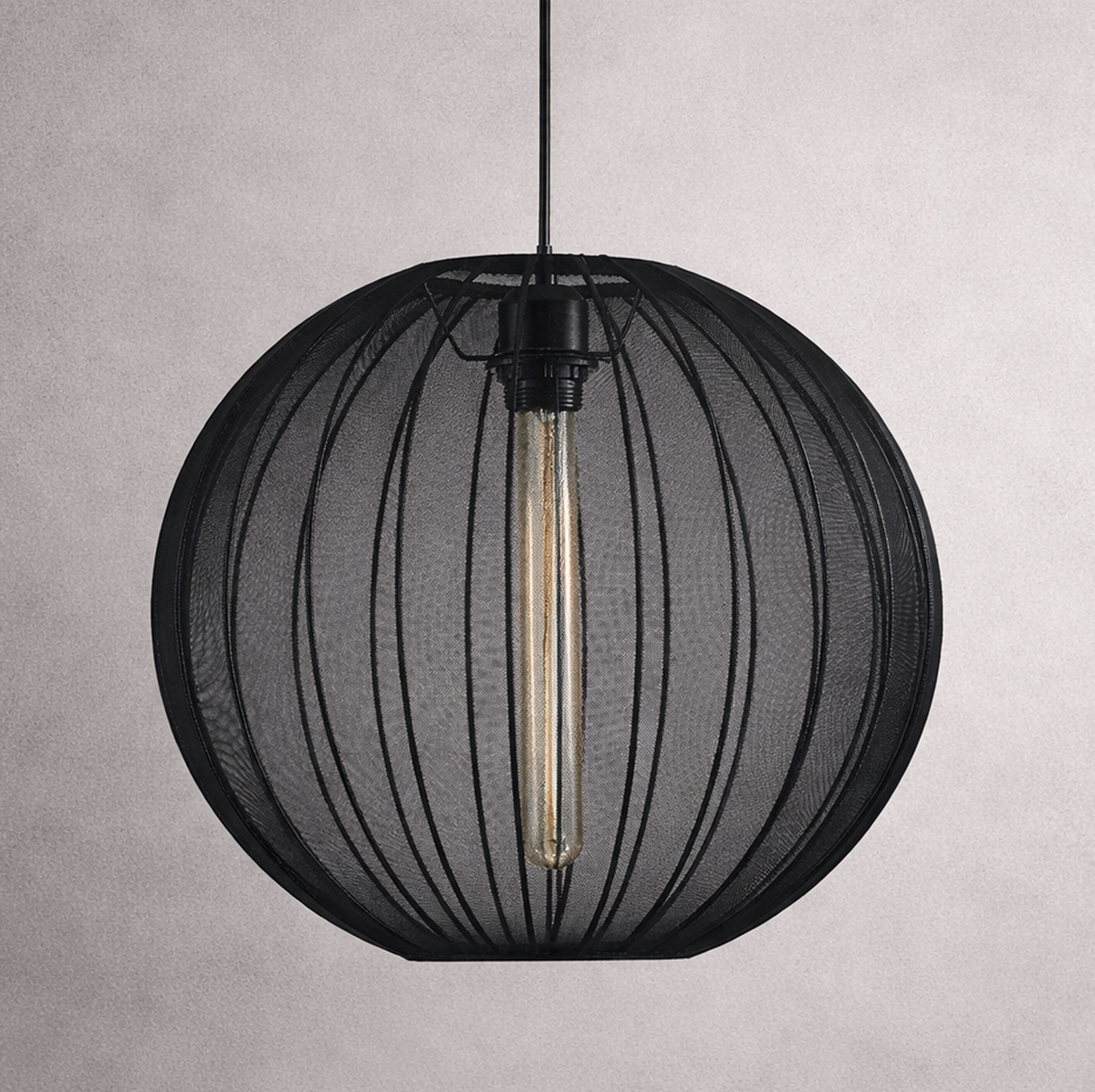 Світильник підвісний чорний D-40 cm E27 Lightness Ball Black 260140-100007227
