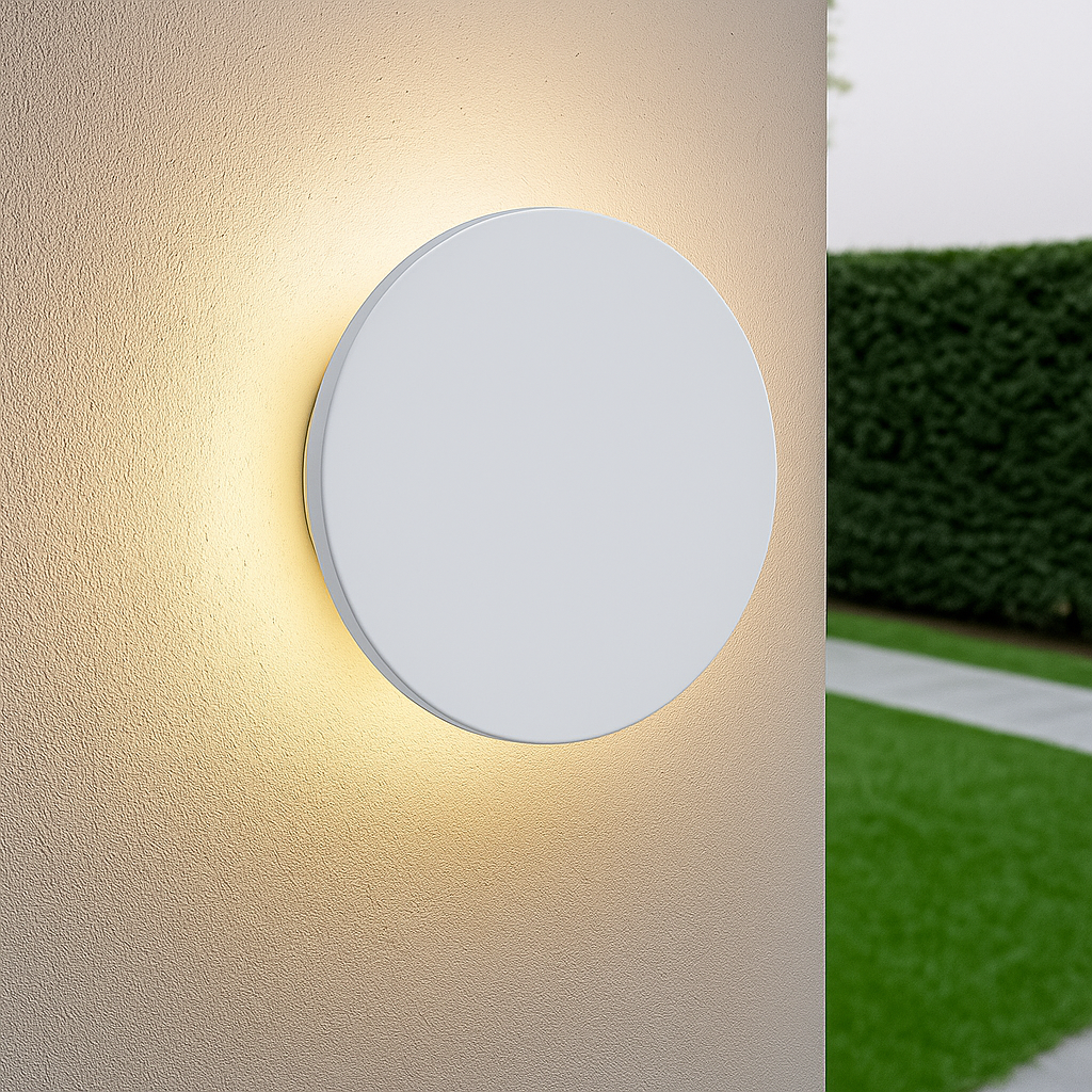 Світильник білий круглий фасадний світлодіодний Led 12W / 18W White Vido Circle 251154-100006497