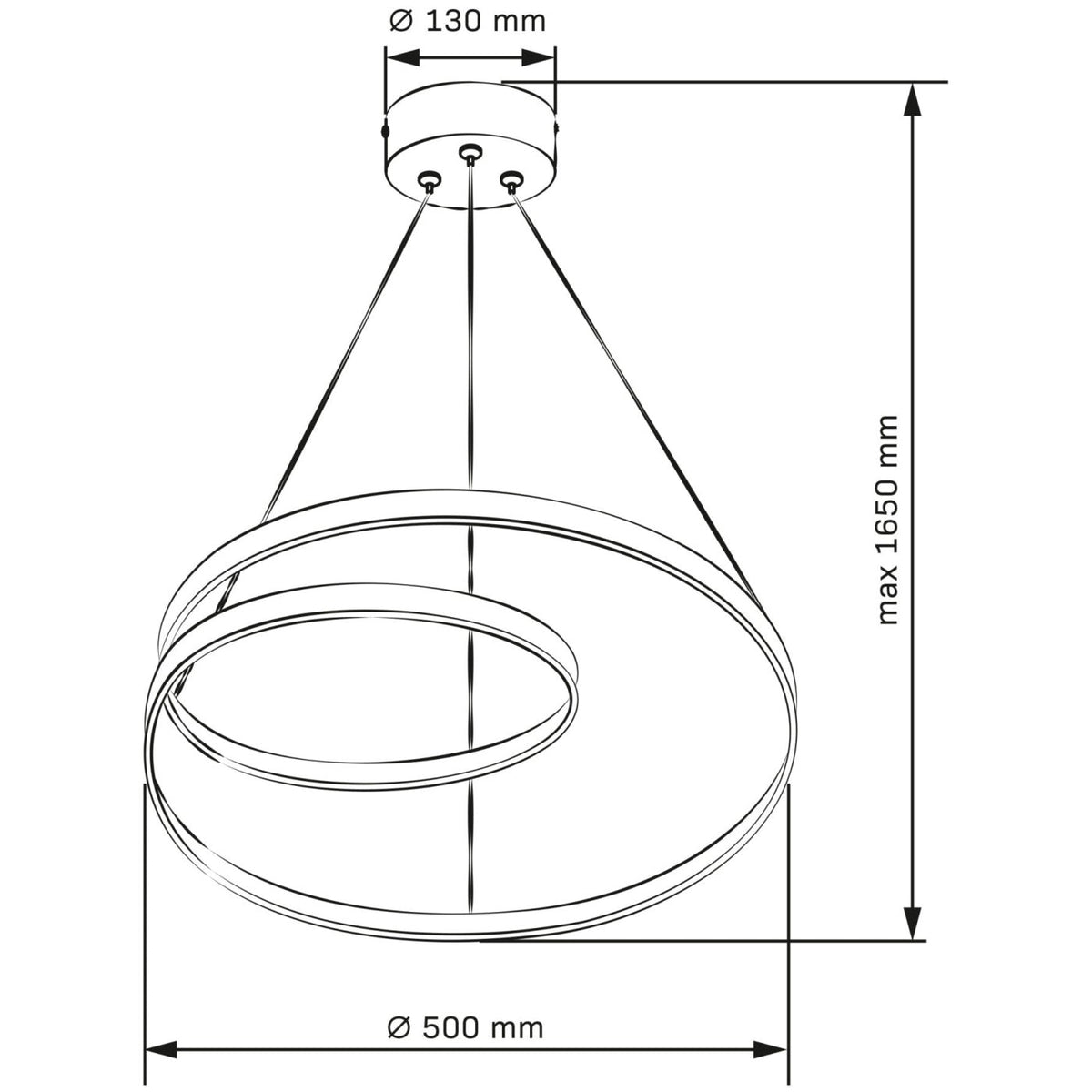 Підвісна люстра золота D-50 cm Led 40W 4000K Gold Knot 251240-100006888