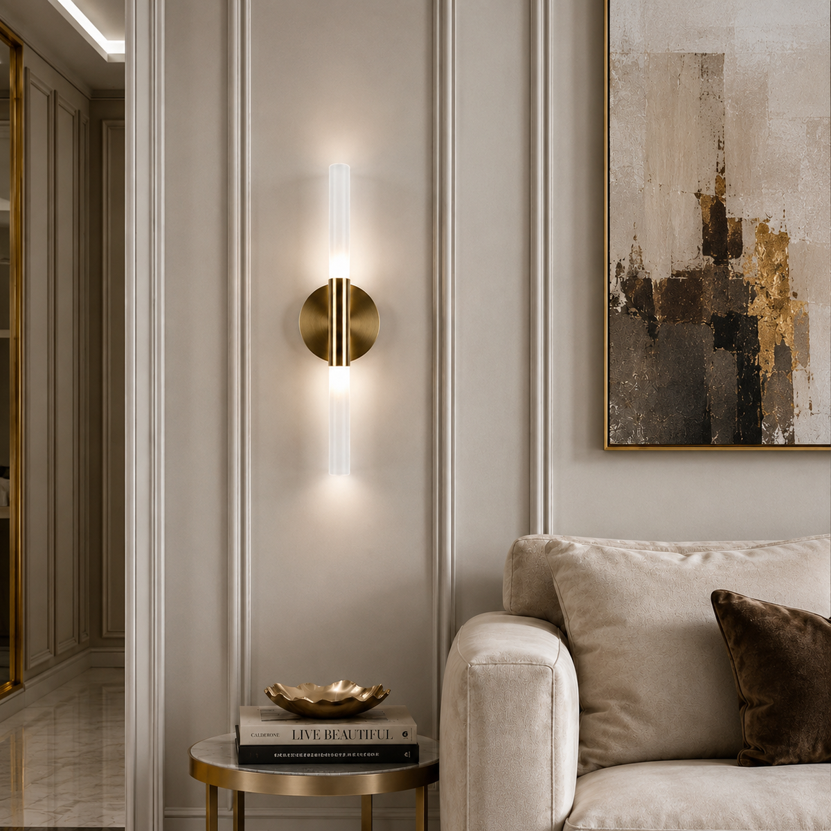 Настінний світильник Stick Gold / Chrome / Black / White 210918-100000367