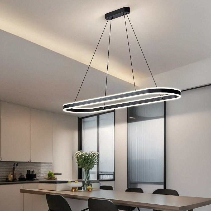 Підвісний світильник Oval L100 cm Led 44W Black 240721-100003464