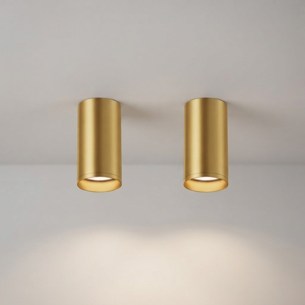 Точковий світильник золотий H-10 cm GU10 Gold Tube 260940-100008784
