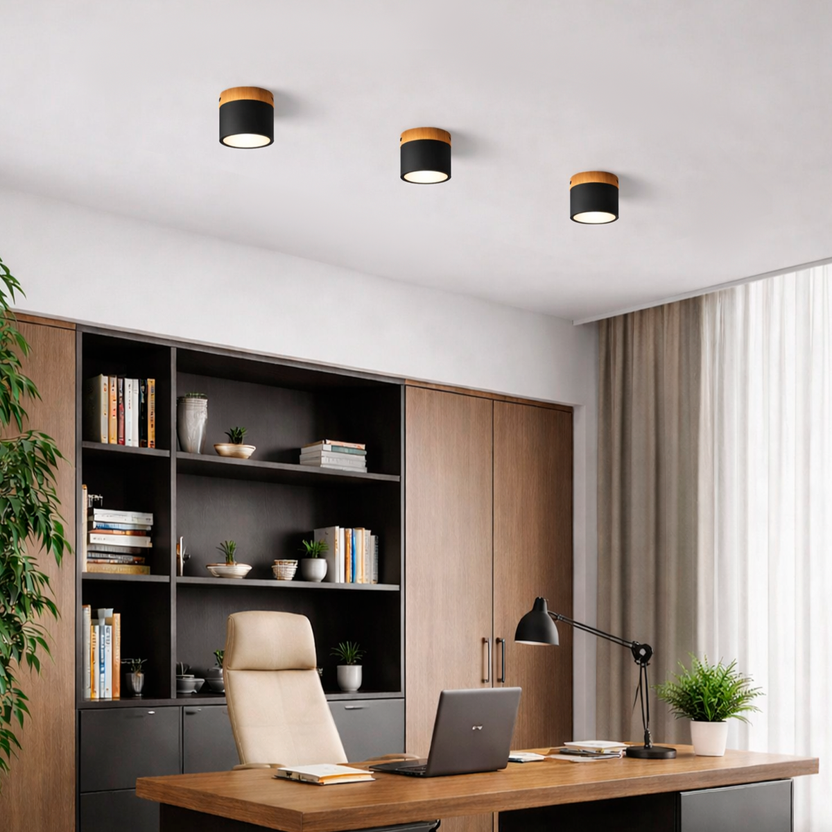 Точковий світильник з деревом Color wood D-8,5 cm H-10 cm 230550-100002090