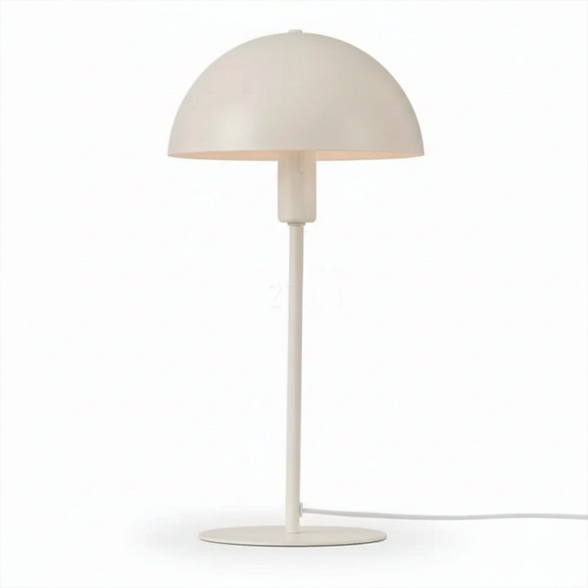 Лампа настільна біла з купольним плафоном H-40,5 cm E14 White Elie 260209-100007491