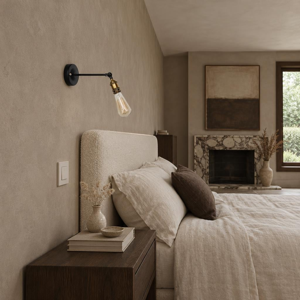 Бра лофт з відкритим патроном і лампою без плафона