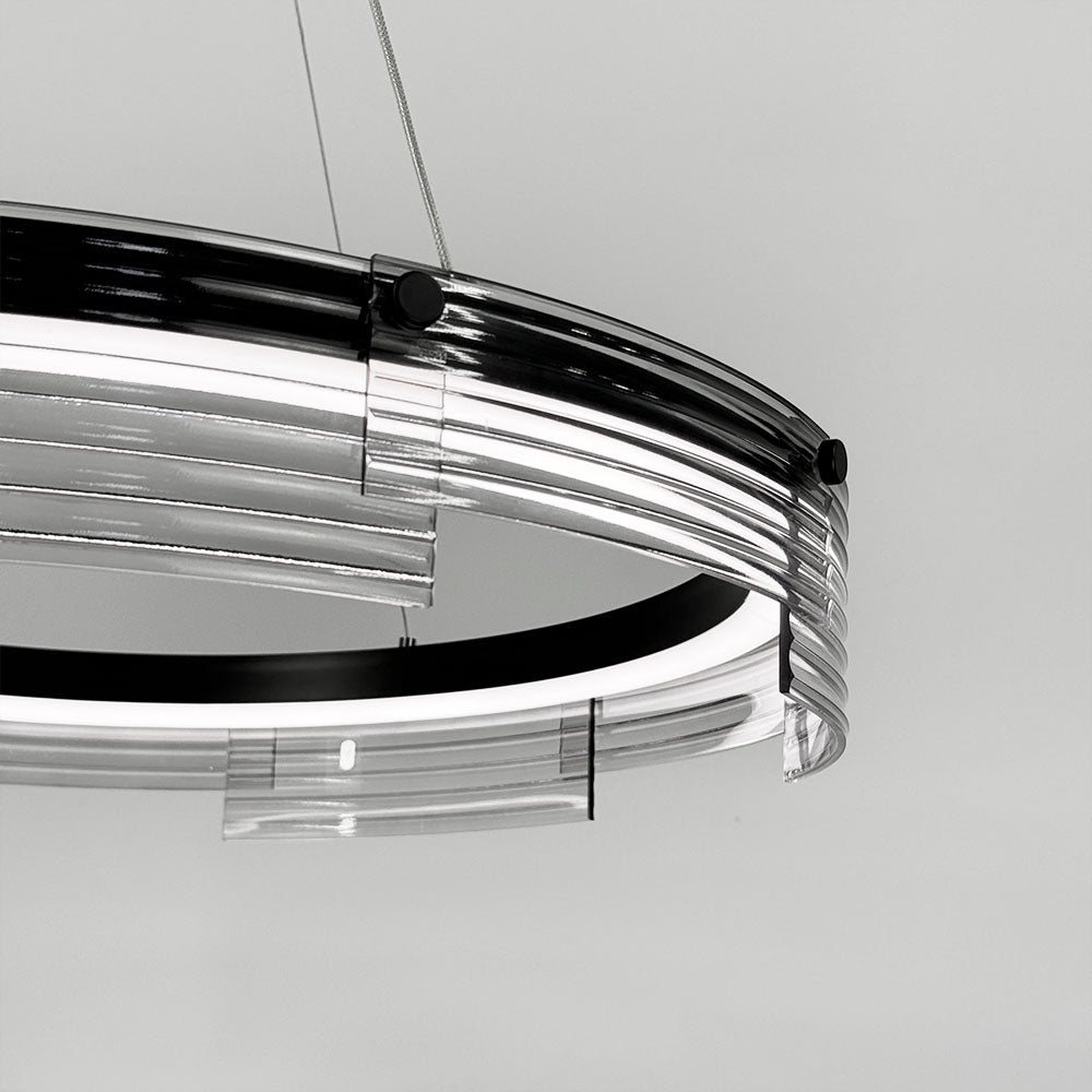Підвісні люстри Restraint D-60 Led 28W / D-80 Led 37W 3000K 4000K 6000K Black 250318-100004220