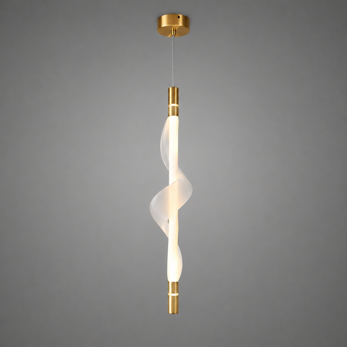 Світильник підвісний золотий з рель'єфним плафоном L - 60 cm / 80 cm Led Gold Silk 260822-100008628