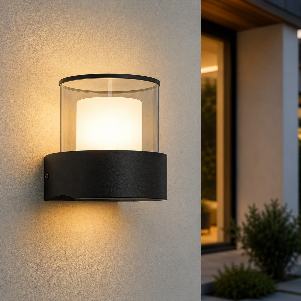 Настінний вуличний світильник H-8 cm Led 6W IP54 3000K Black Mila 260619-100008142