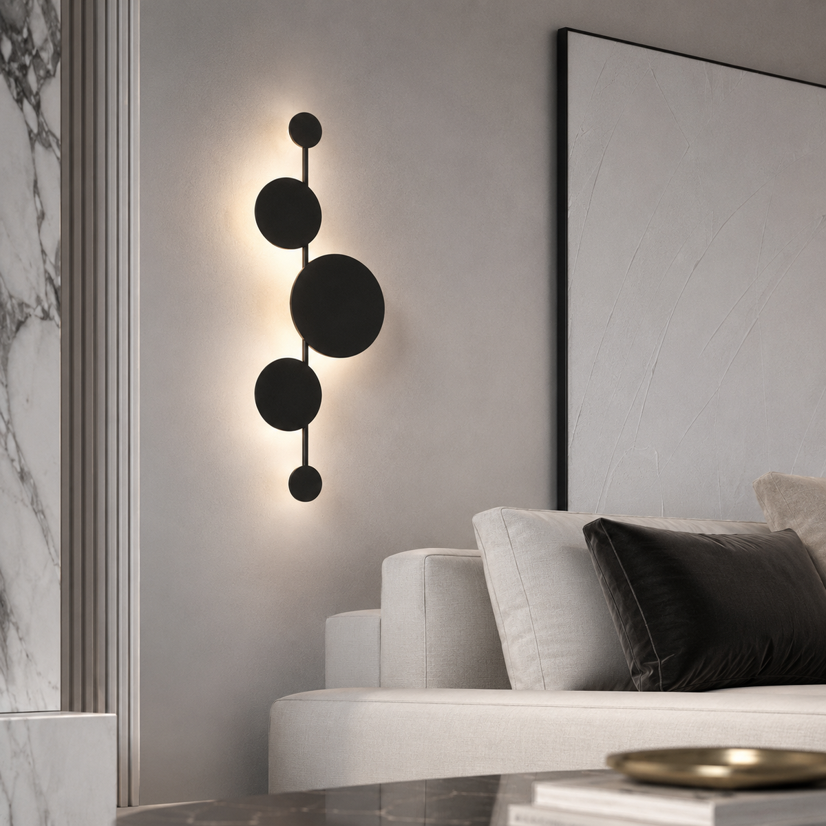 Бра декоративне L-107 cm G9 Black Molecular 211041-100000458