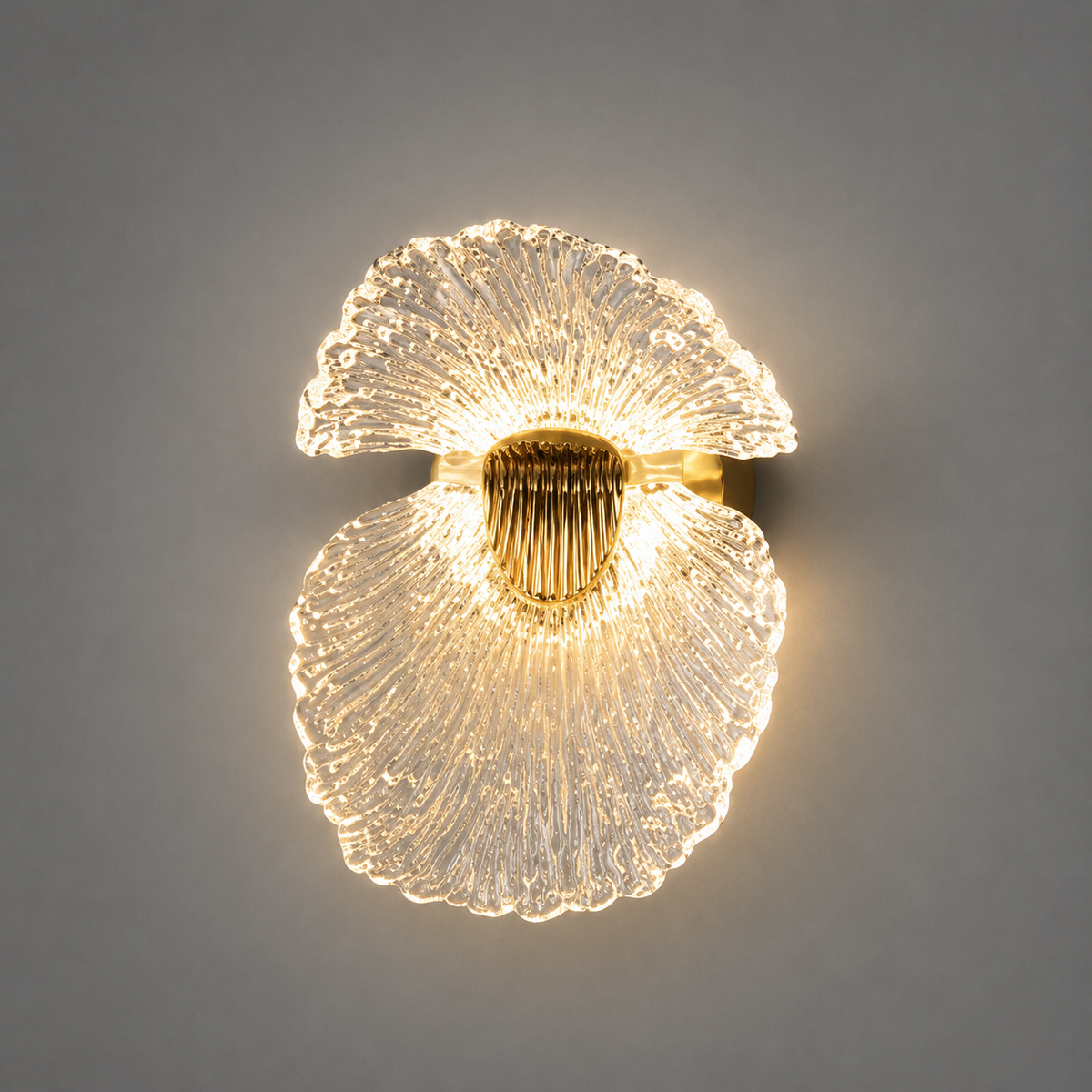 Світильник настінний золотий H - 25 cm Led 6W Gold Flower 260822-100008636