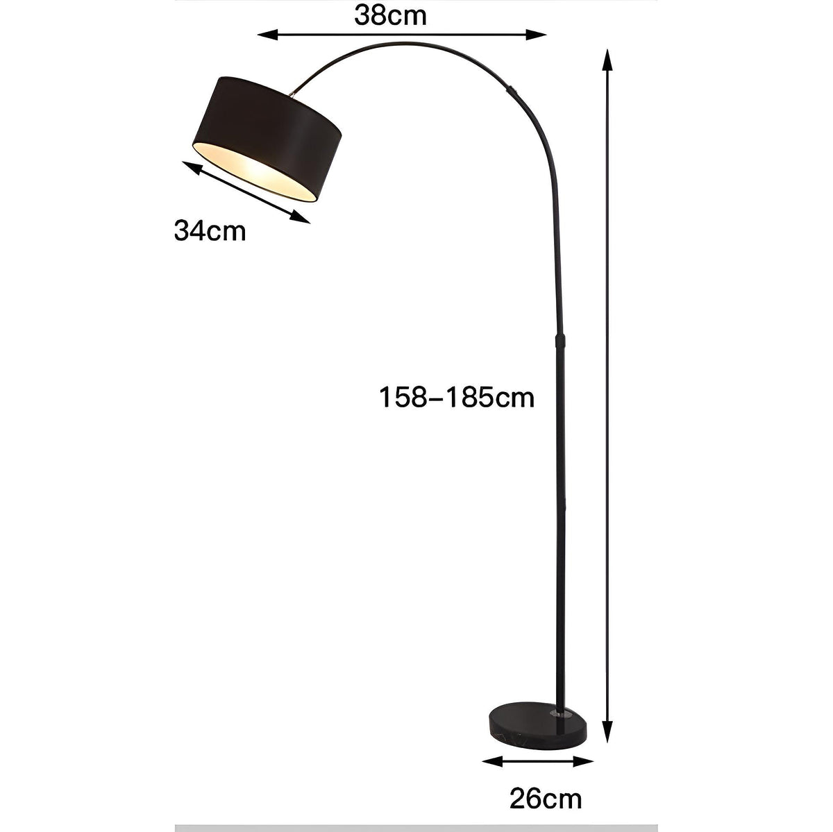 Торшер Cosy H-185 cm 1xE27 White 240822-100003596