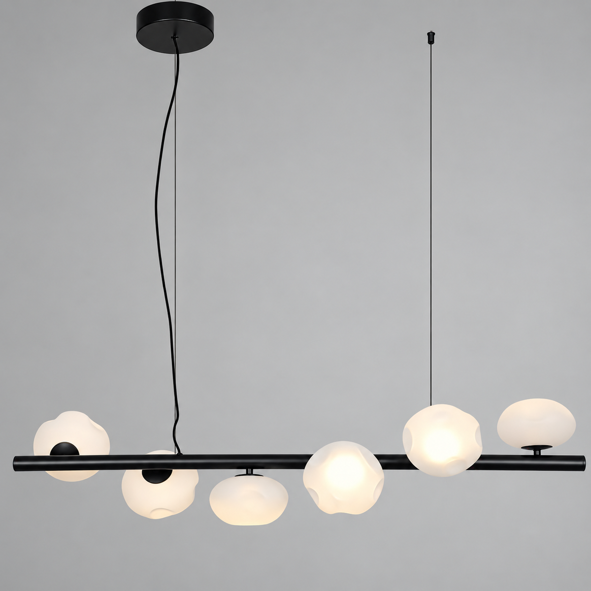 Підвісна люстра чорна L - 135 cm Led 30W 4000К Black + White Bloom 260936-100008941