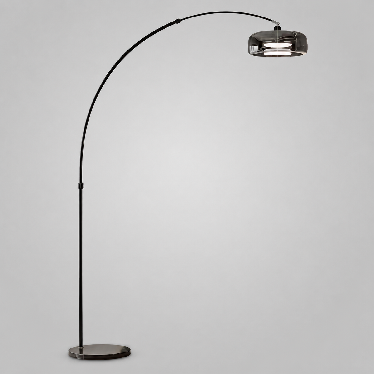 Торшер чорний з графітовим плафоном H-min 190 cm Е27 Black Colors Enya 260822-100008694