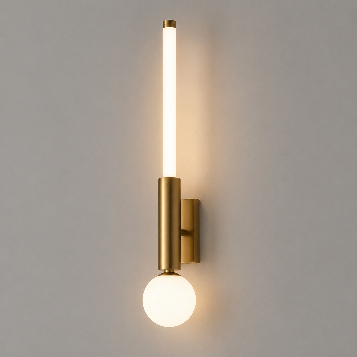 Настінний світильник золотий H-58 cm Led 7W Gold+White Gallo 260619-100008261