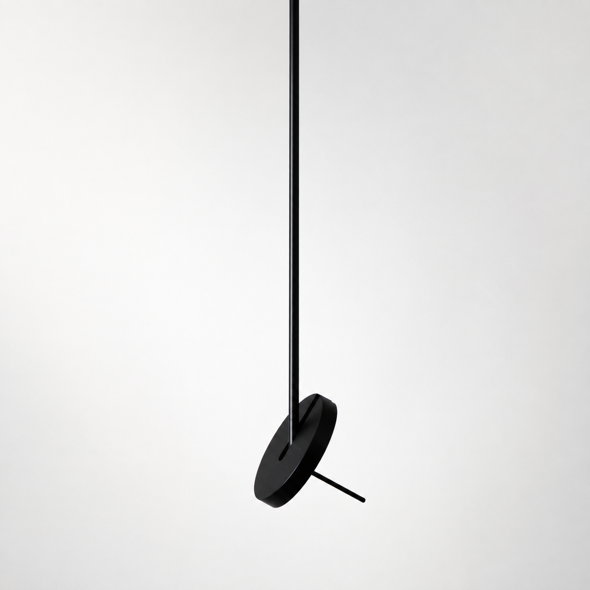 Підвісний світильник чорний з поворотним плафоном H-80 cm Led 7W 3000K Black Slim Groky 260866-100008544