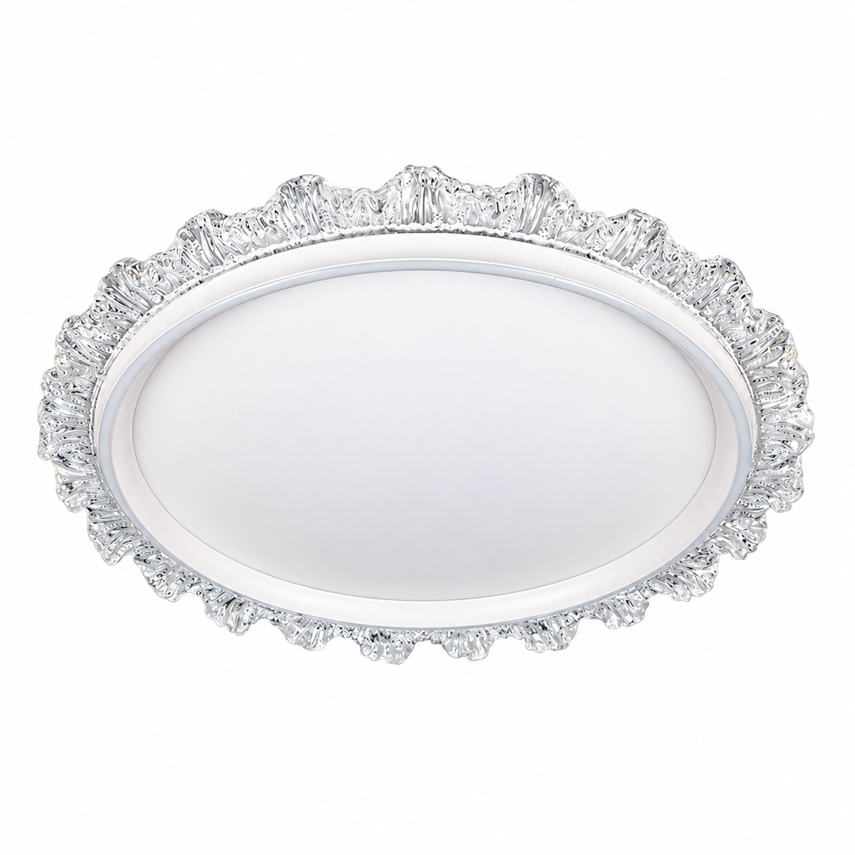 Люстра стельова біла з акриловим декором D-50 cm Led 68W White Sonia 260931-100008957