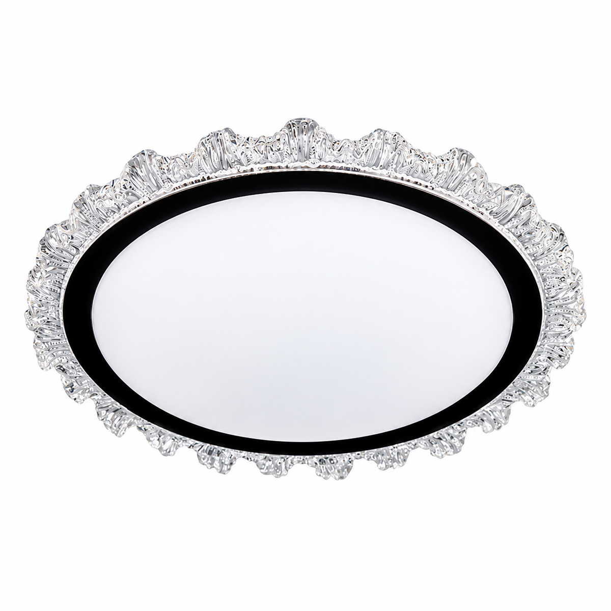 Люстра стельова чорна з акриловим декором D-50 cm Led 50W Black Bielinda 260931-100008959