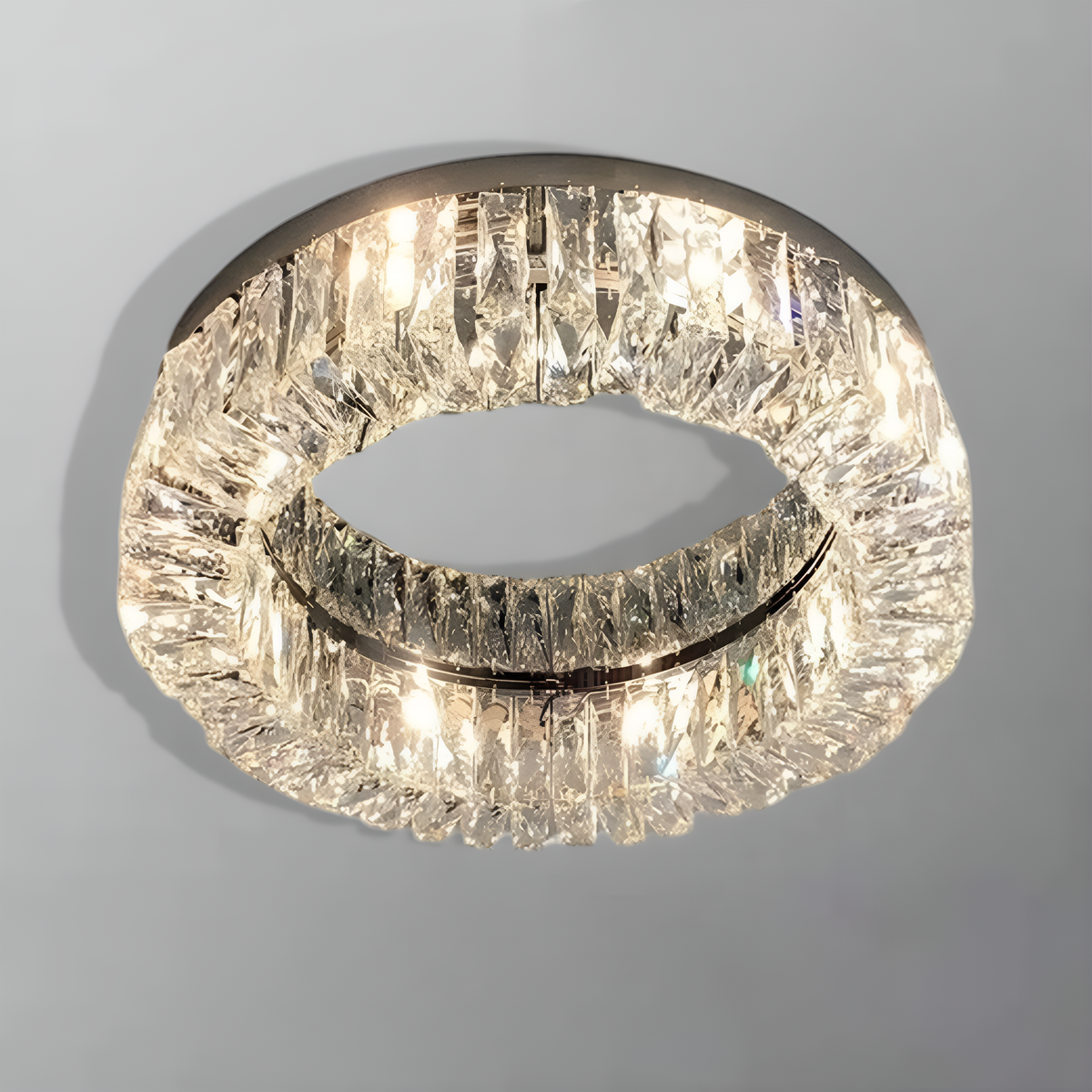 Стельовий світильник Crystal Donut D-40 cm / D-50 cm Chrome 250676-100005121