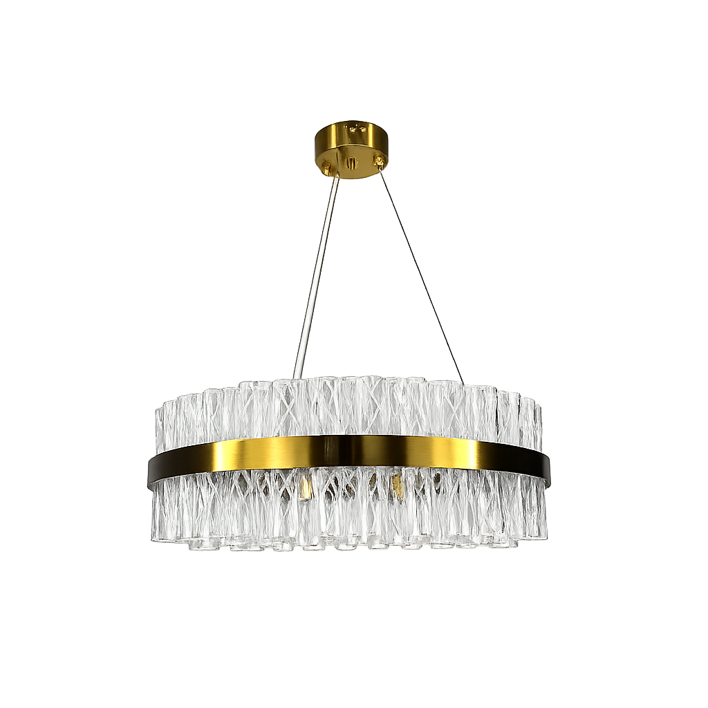 Підвісні люстри золоті D-50 cm / D-60 cm / D-80 cm Led Gold Crown 260518-100008036
