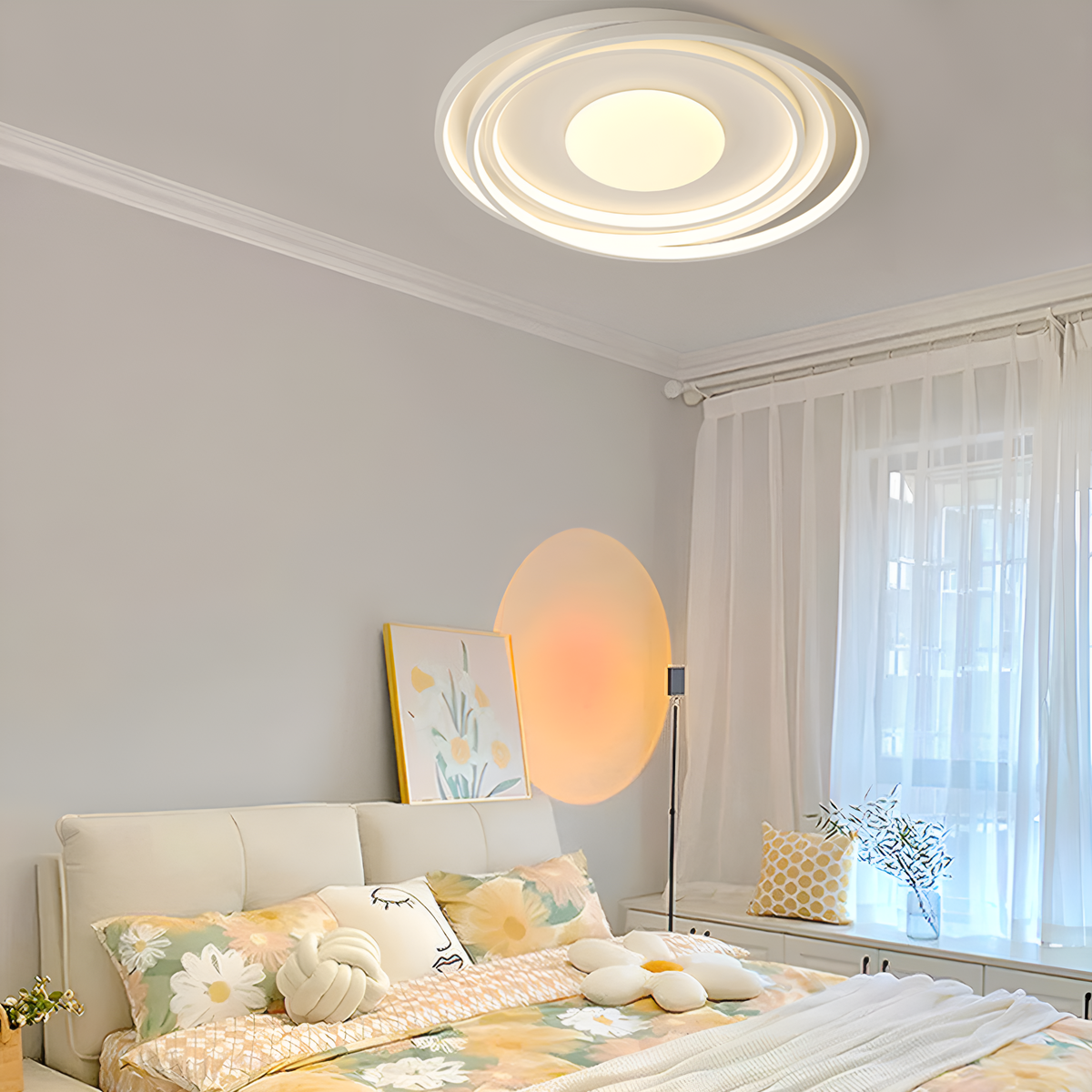 Стельовий світлодіодний світильник Geometry White 90W LED 250431-100004646