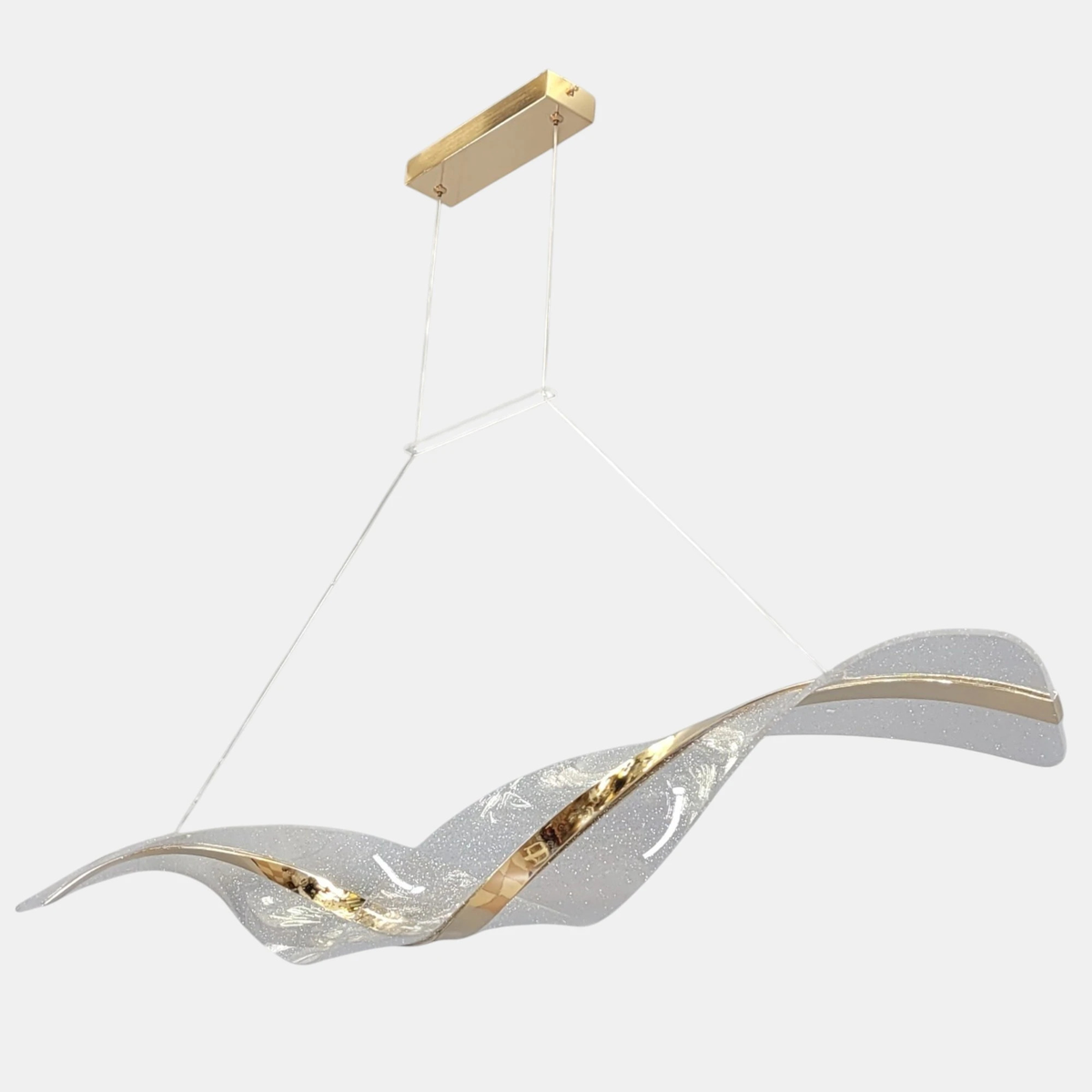 Видовжені люстри золоті L-120 cm Led 40W 4500К Gold Aurora 260735-100008338