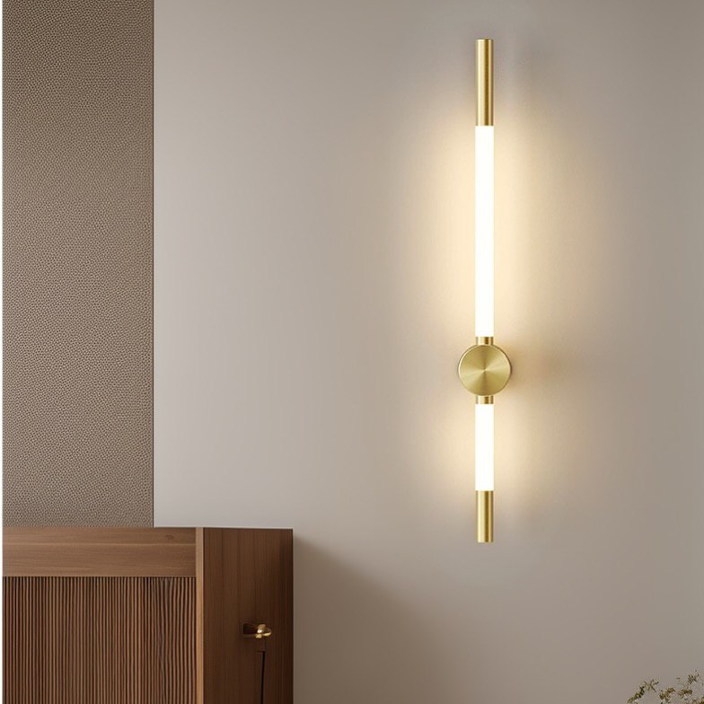 Настінний світильник Pipe line simple L600 Led 9W / L800 Led 12W 4000K Gold 250335-100004225