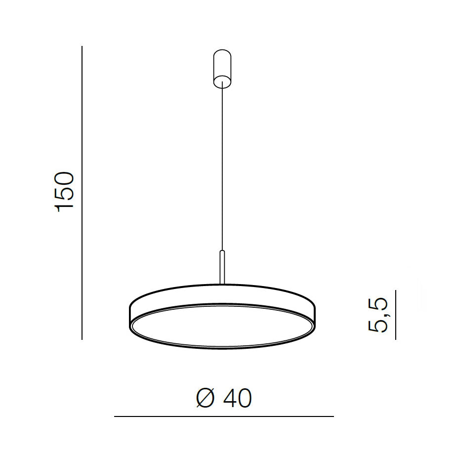 Підвісні люстри золоті D-40 cm / D-60 cm Led Gold Astesa 251102-100006735