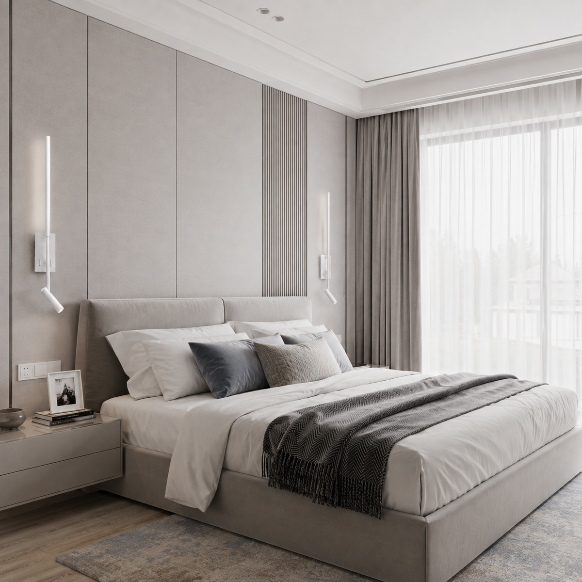Бра для читання з вимикачем на корпусі Kono M read H-63 см 9W 3000K White 260828-100008720