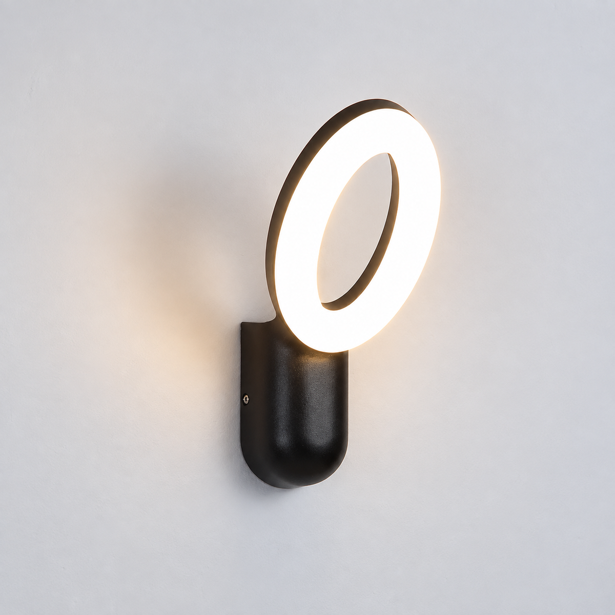 Світильник чорний настінний з білим розсіювачем H - 15 cm Led 12W 4000К Black + White Galo 260936-100008980