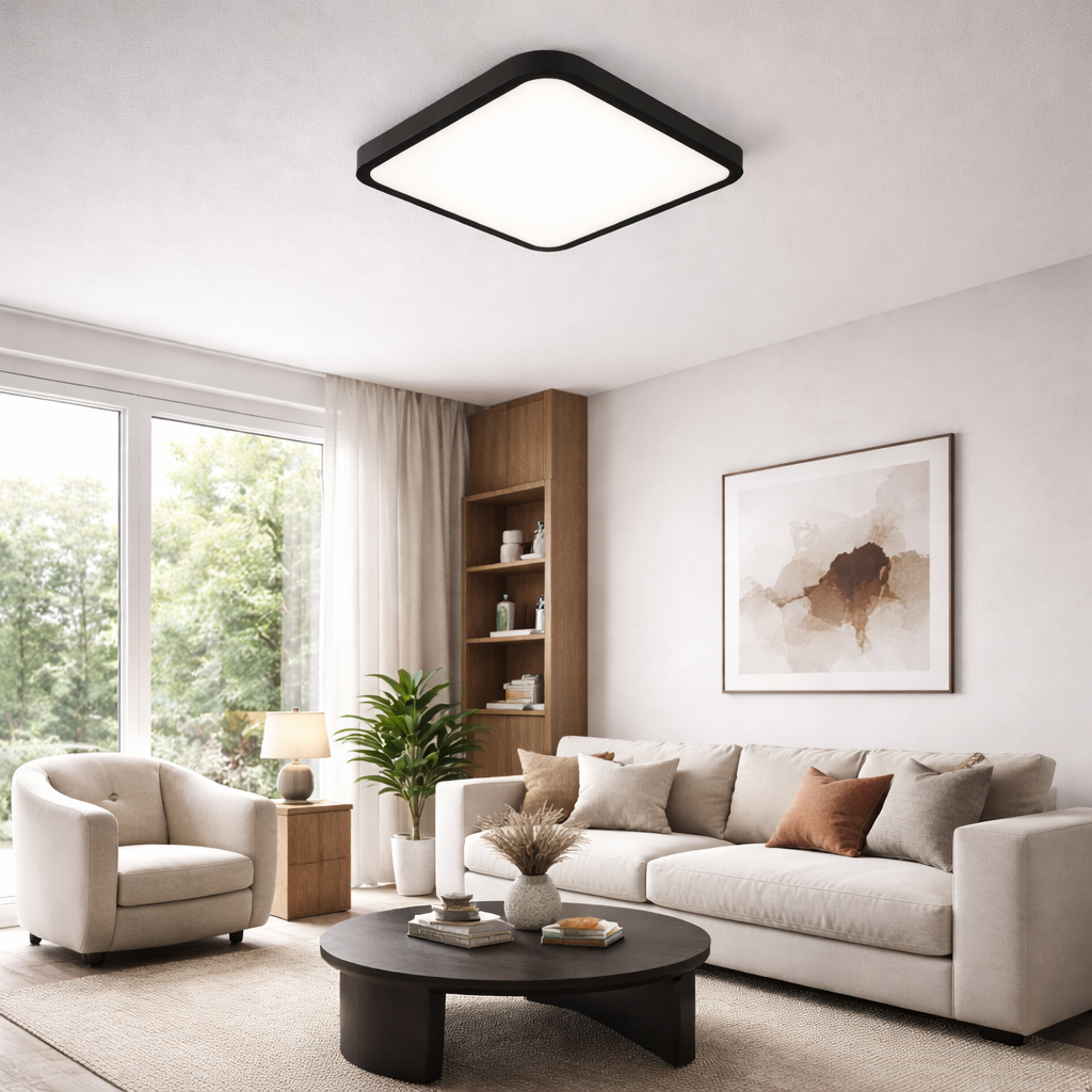 Стельовий світильник накладний чорний L-45 cm Led 44W Canny smooth Black 260160-100007065